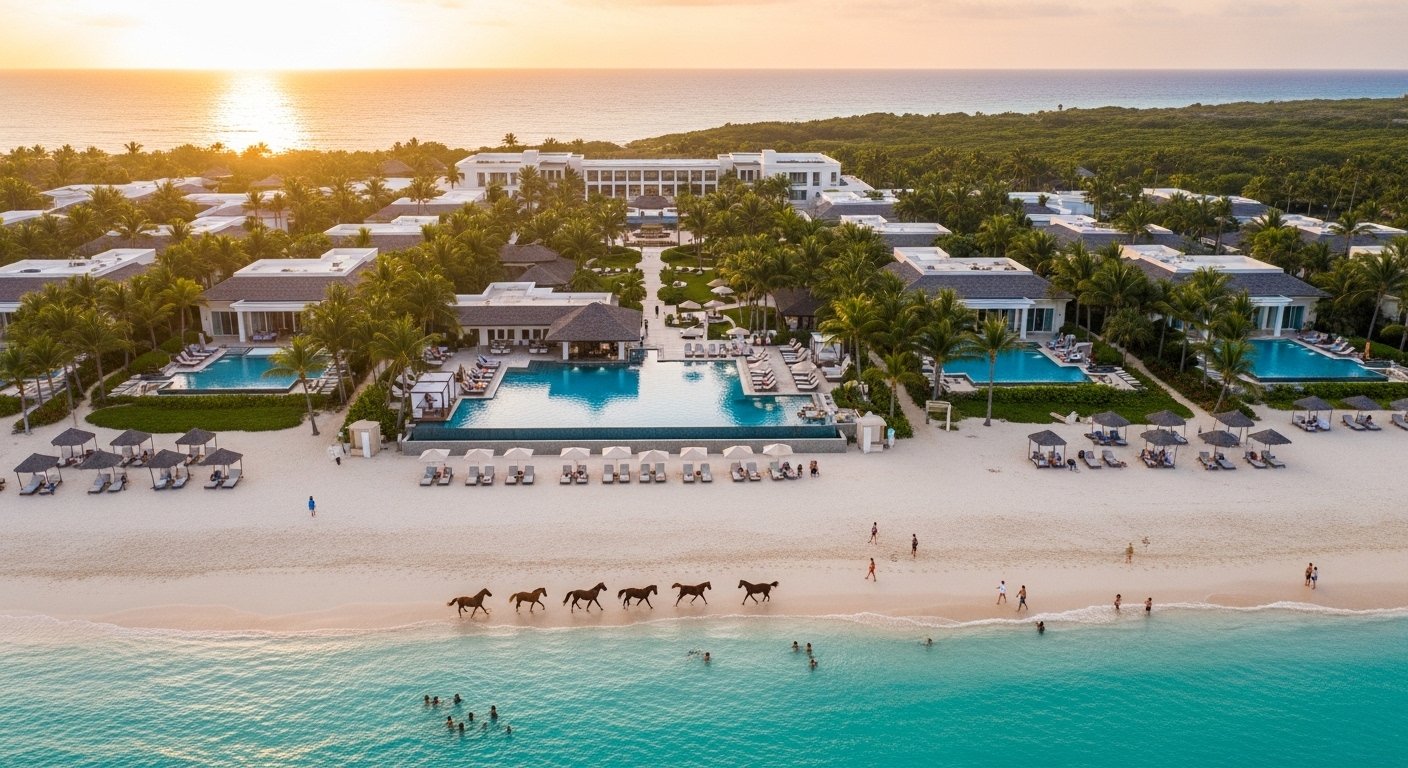 Beautiful resort for a hospitality marketing project