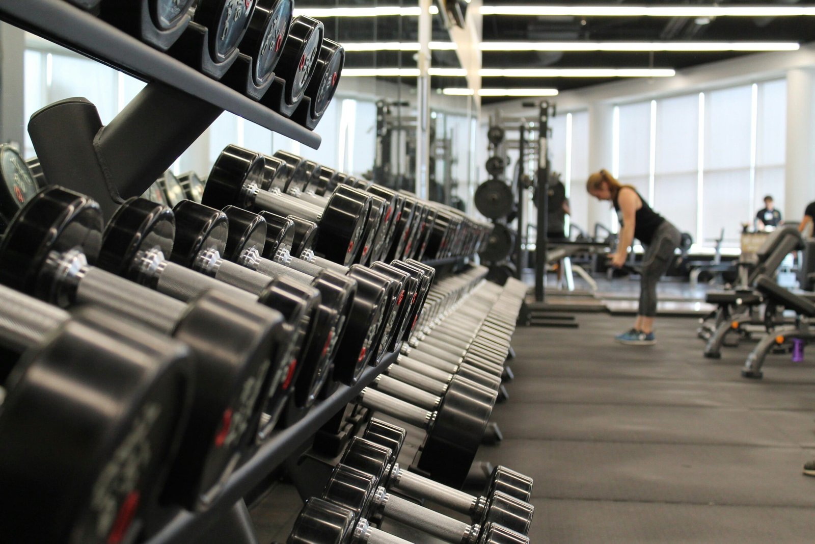 Modern gym for a fitness brand marketing project
